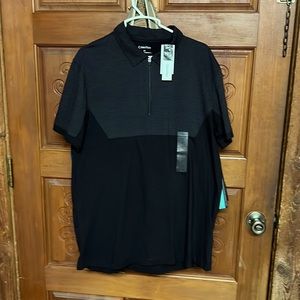 Calvin Klein 1/4 zip men’s shirt, new with tags. Size Large.